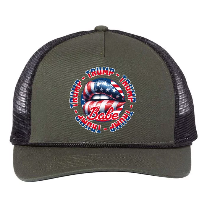 Trump Babe Retro Rope Trucker Hat Cap