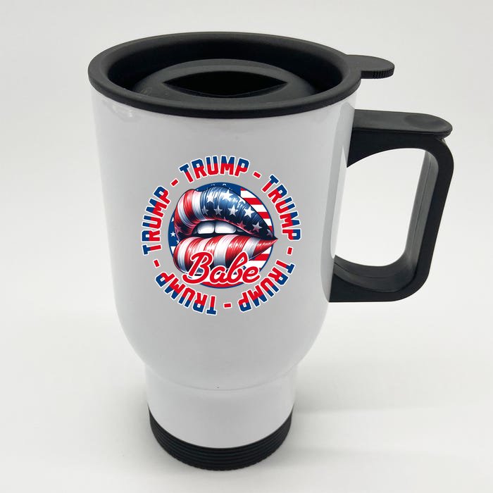 Trump Babe Front & Back Stainless Steel Travel Mug