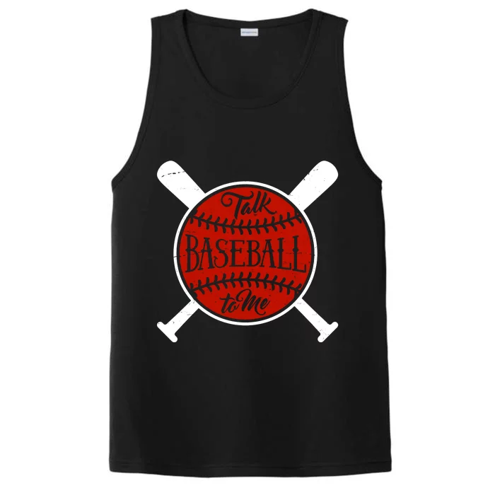 Talk Baseball To Me Performance Tank