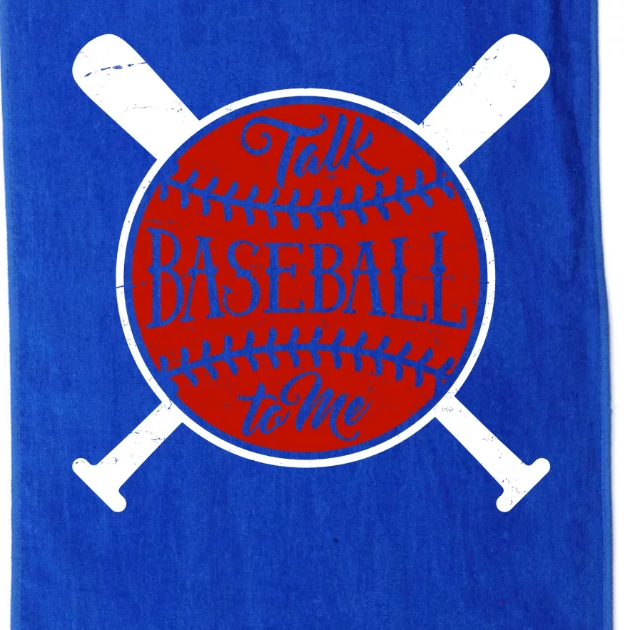 Talk Baseball To Me Platinum Collection Golf Towel