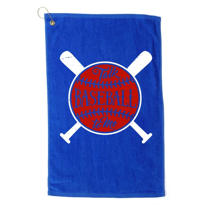 Talk Baseball To Me Platinum Collection Golf Towel