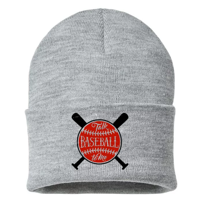 Talk Baseball To Me Sustainable Knit Beanie