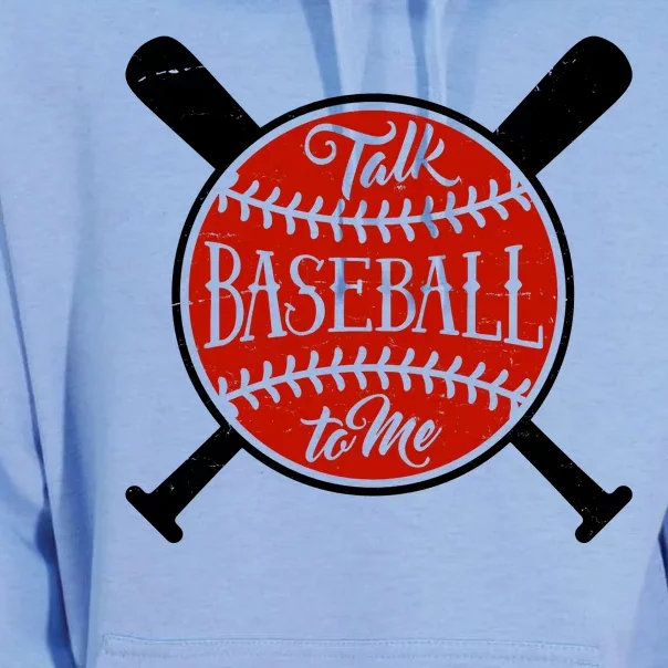 Talk Baseball To Me Unisex Surf Hoodie