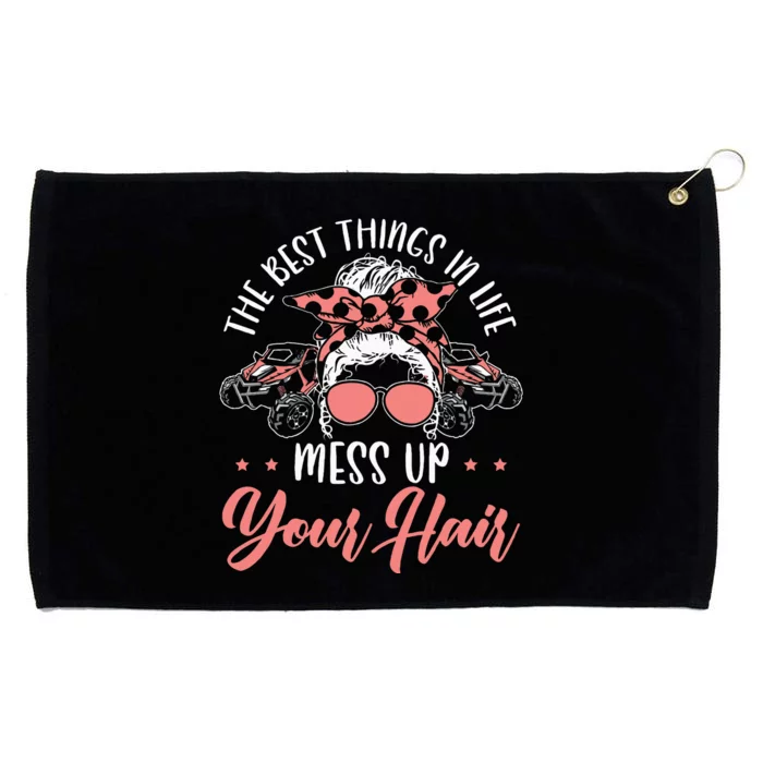 The Best Things In Life Mess Up Your Hair Utv Sxs Ssv Grommeted Golf Towel