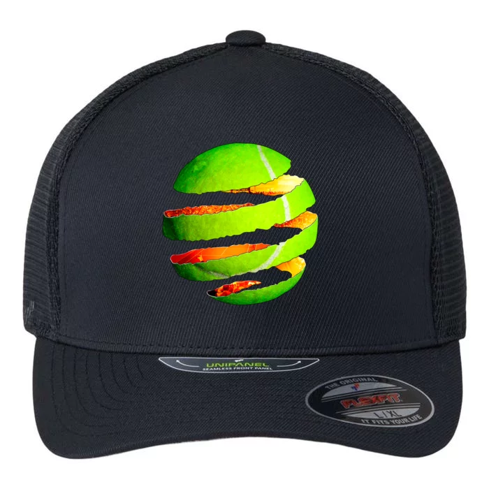 Tennis Ball Tear Flexfit Unipanel Trucker Cap