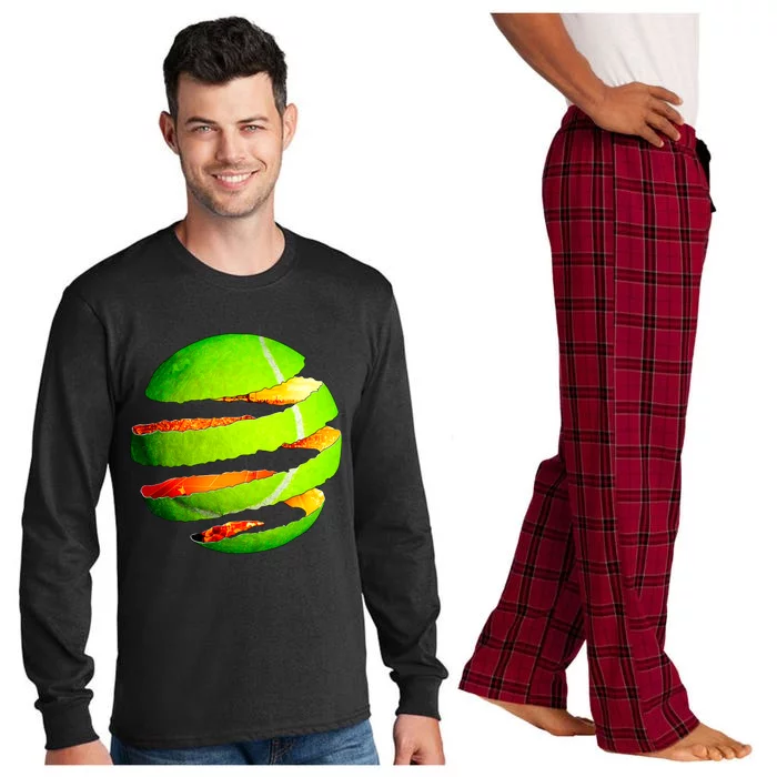 Tennis Ball Tear Long Sleeve Pajama Set