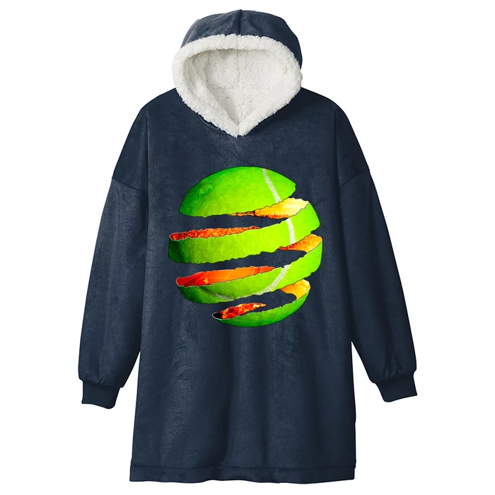 Tennis Ball Tear Hooded Wearable Blanket