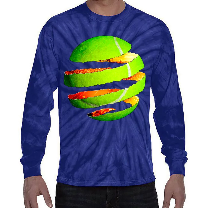 Tennis Ball Tear Tie-Dye Long Sleeve Shirt