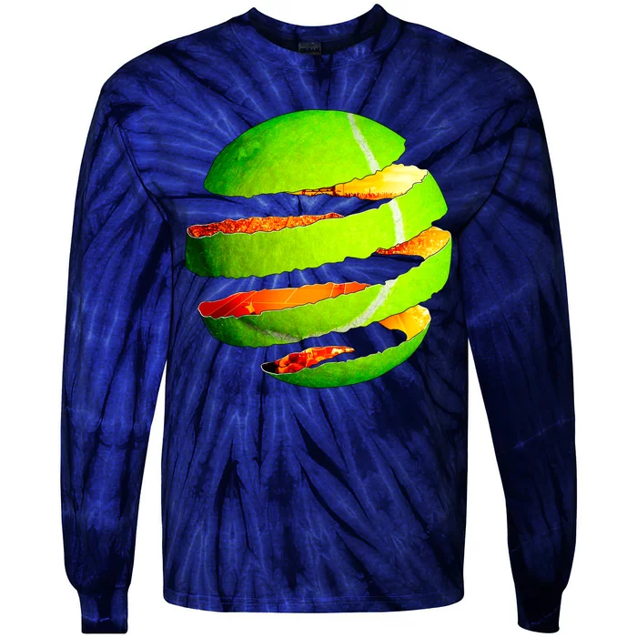 Tennis Ball Tear Tie-Dye Long Sleeve Shirt