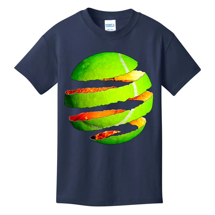 Tennis Ball Tear Kids T-Shirt