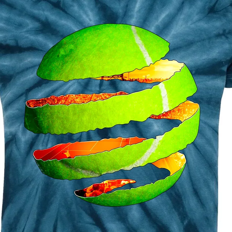 Tennis Ball Tear Kids Tie-Dye T-Shirt