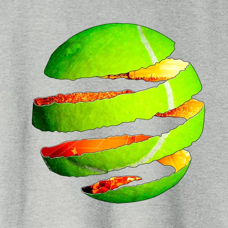 Tennis Ball Tear Women's Crop Top Tee