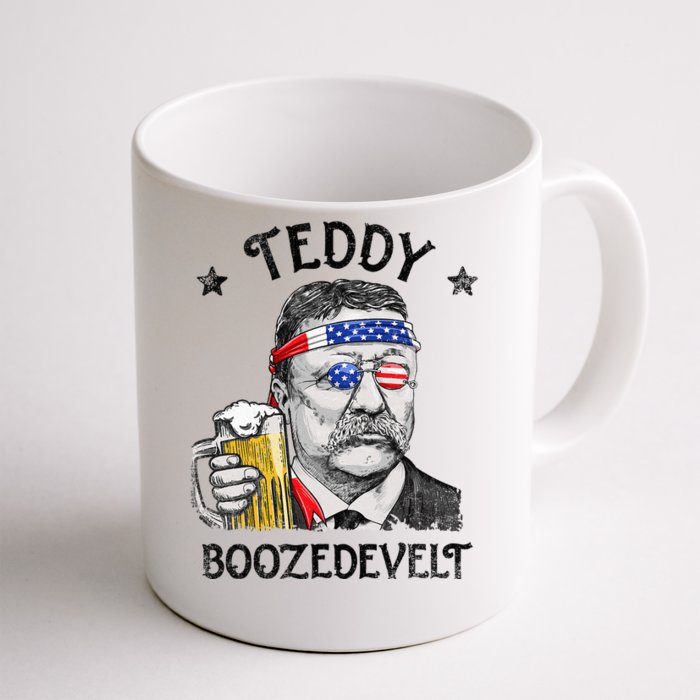 Teddy Boozedevelt Theodore Roosevelt 4th Of July Front & Back Coffee Mug