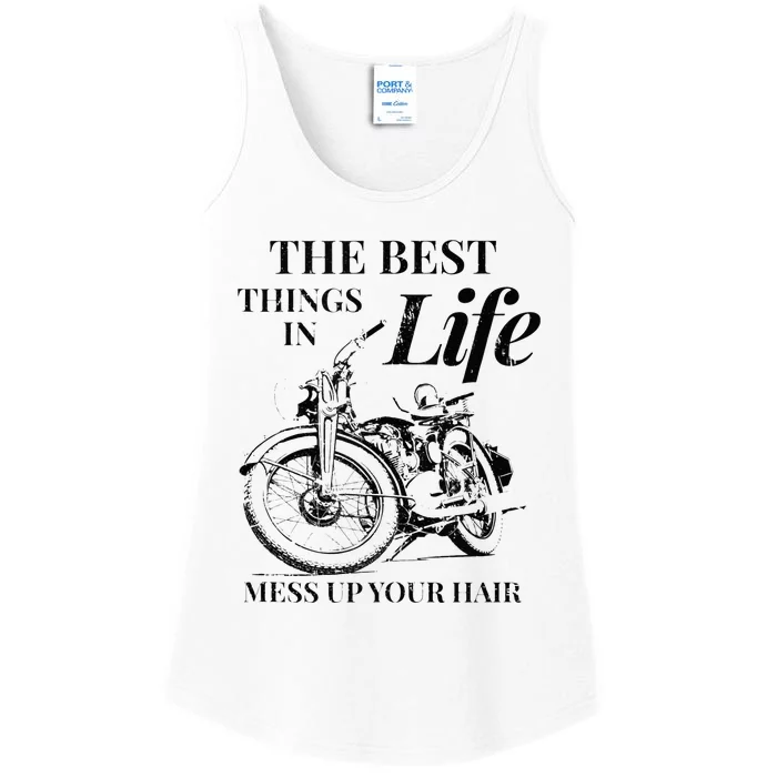 The Best Things In Life Mess Up Your Hair Ladies Essential Tank