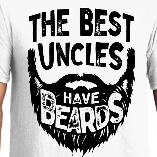 The Best Uncles Have Beards Shirt Funny Uncle Beard Gift Pajama Set