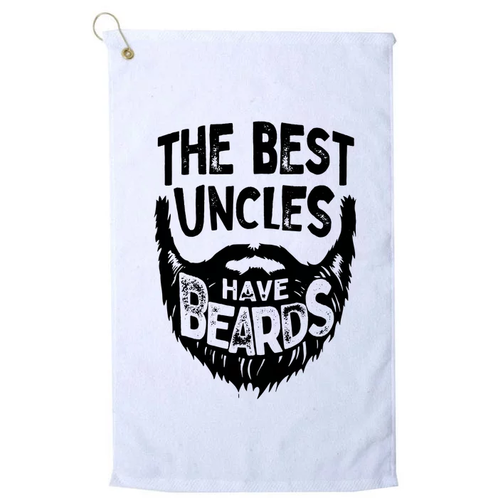 The Best Uncles Have Beards Shirt Funny Uncle Beard Gift Platinum Collection Golf Towel