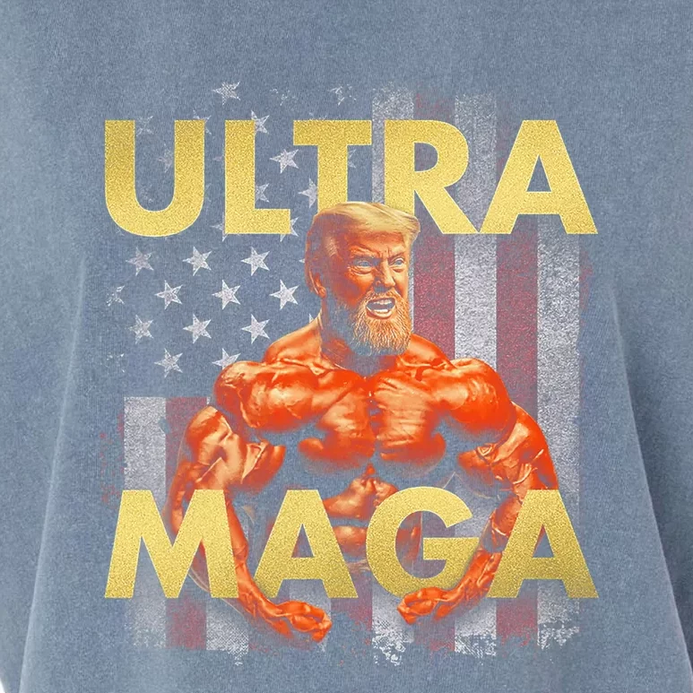 Trump Buff Ultra MAGA Garment-Dyed Women's Muscle Tee