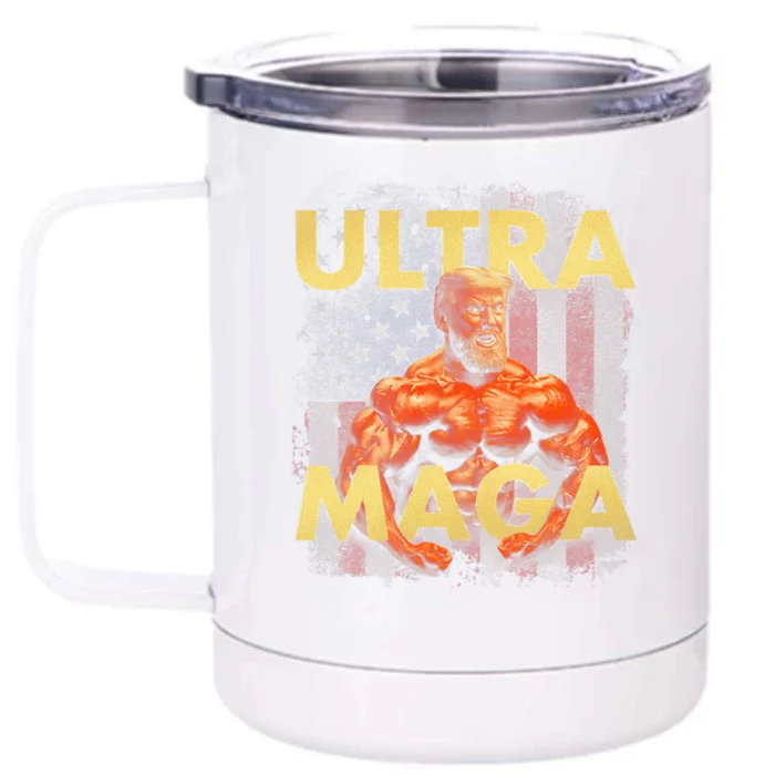 Trump Buff Ultra MAGA Front & Back 12oz Stainless Steel Tumbler Cup