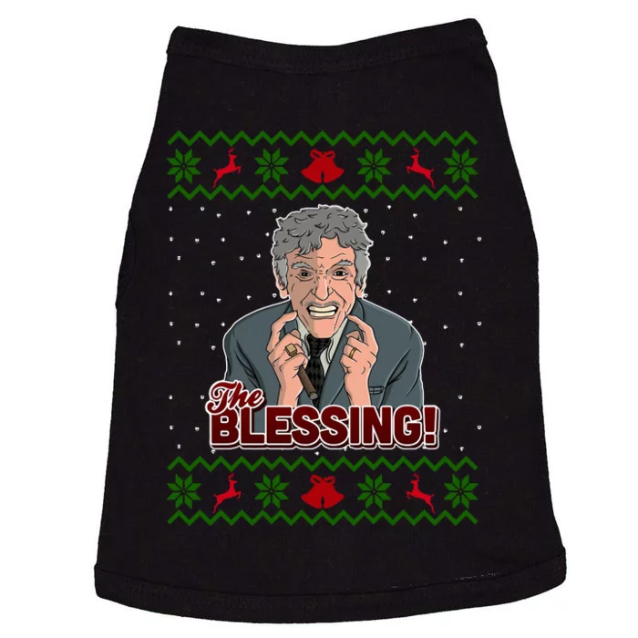 The Blessing Ugly Christmas Sweater Family Christmas Doggie Tank