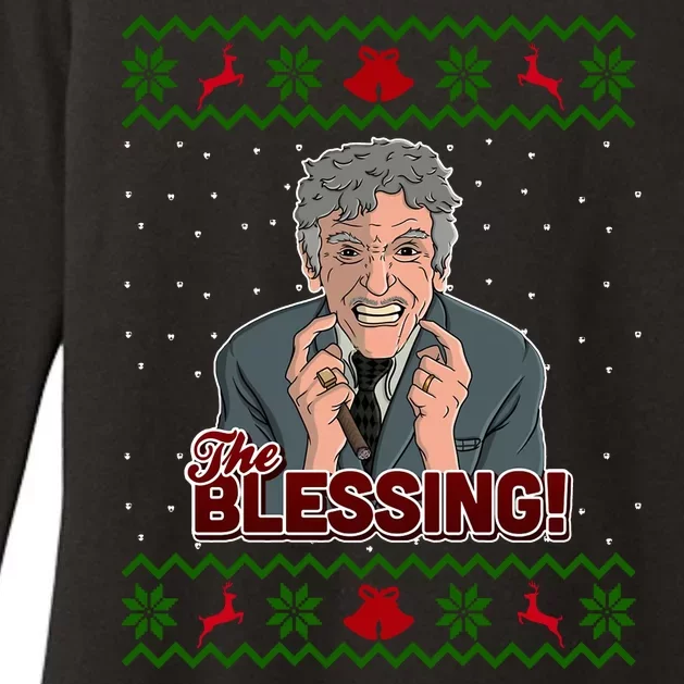 The Blessing Ugly Christmas Sweater Family Christmas Womens CVC Long Sleeve Shirt