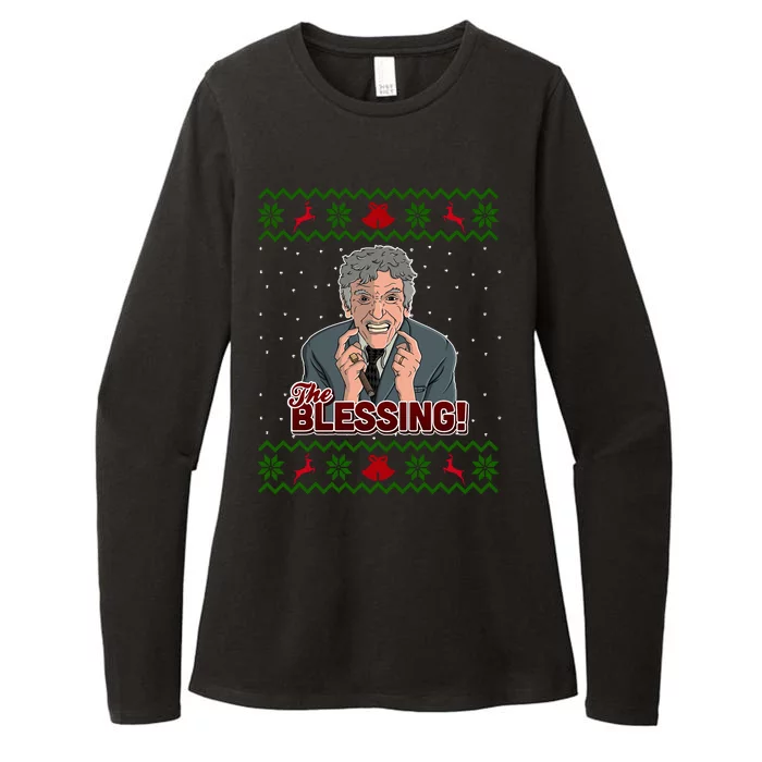 The Blessing Ugly Christmas Sweater Family Christmas Womens CVC Long Sleeve Shirt