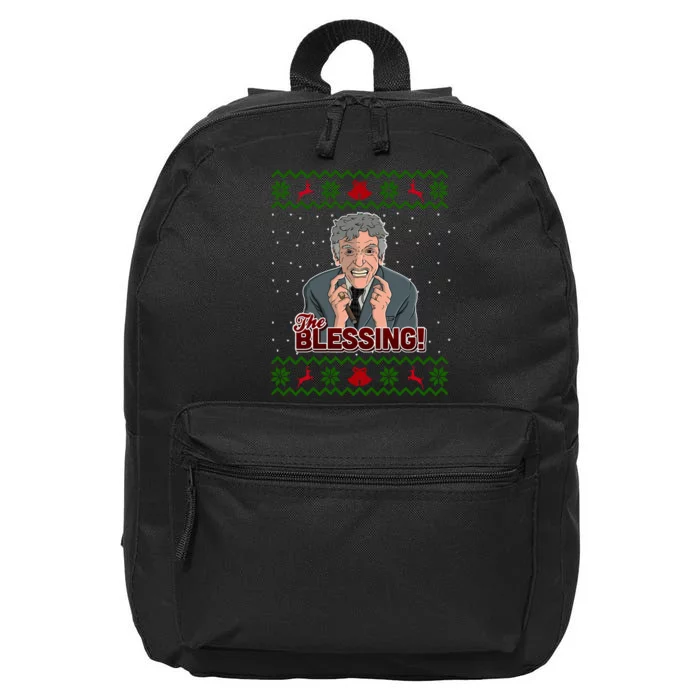 The Blessing Ugly Christmas Sweater Family Christmas 16 in Basic Backpack