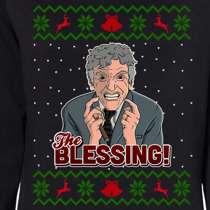 The Blessing Ugly Christmas Sweater Family Christmas Womens California Wash Sweatshirt