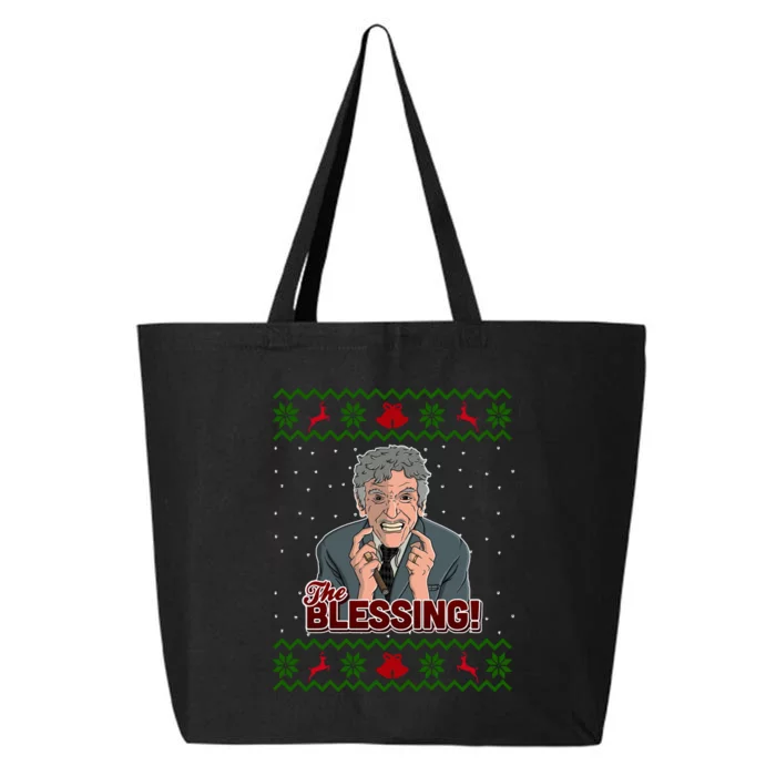 The Blessing Ugly Christmas Sweater Family Christmas 25L Jumbo Tote