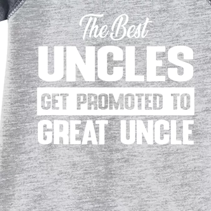 The Best Uncle Great Uncle Infant Baby Jersey Bodysuit