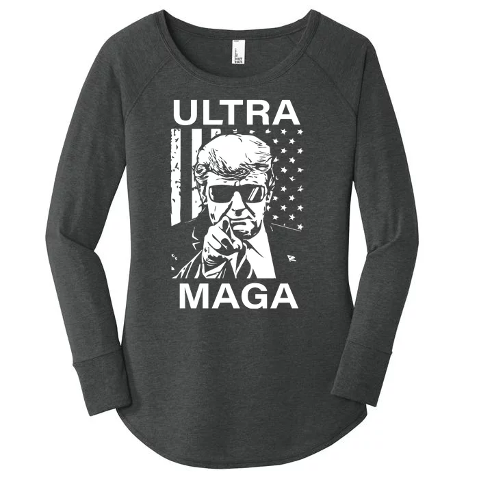 Trump Buff Ultra MAGA Women's Perfect Tri Tunic Long Sleeve Shirt