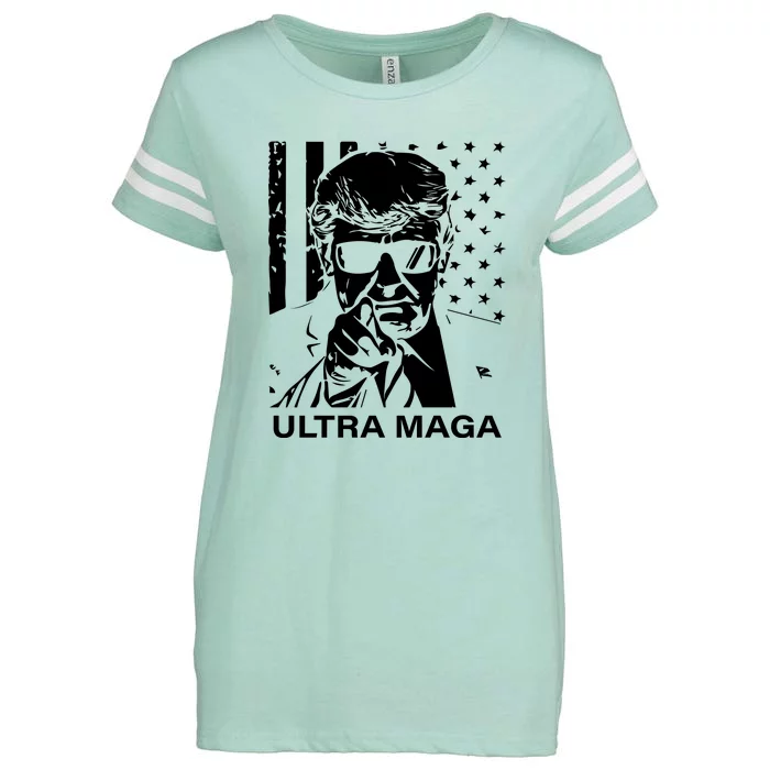 Trump Buff Ultra MAGA Enza Ladies Jersey Football T-Shirt