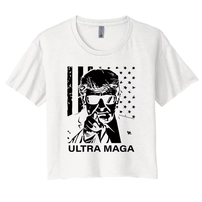 Trump Buff Ultra MAGA Women's Crop Top Tee