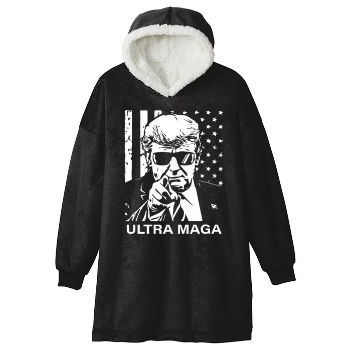 Trump Buff Ultra MAGA Hooded Wearable Blanket