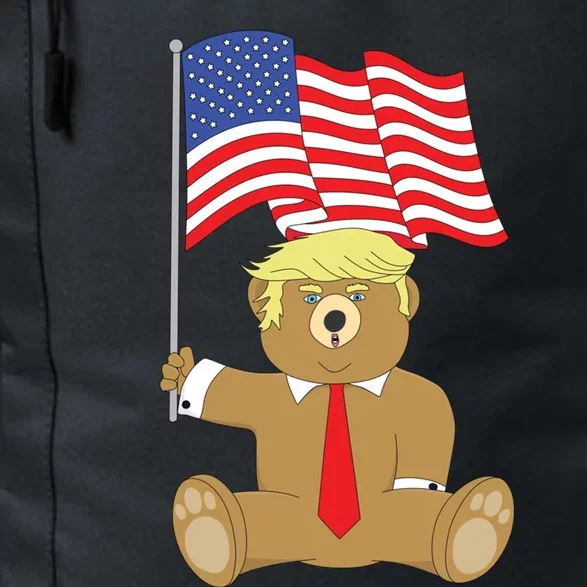 Trump Bear Usa Flag Patriot Funny Red Pill Election Gift Daily Commute Backpack