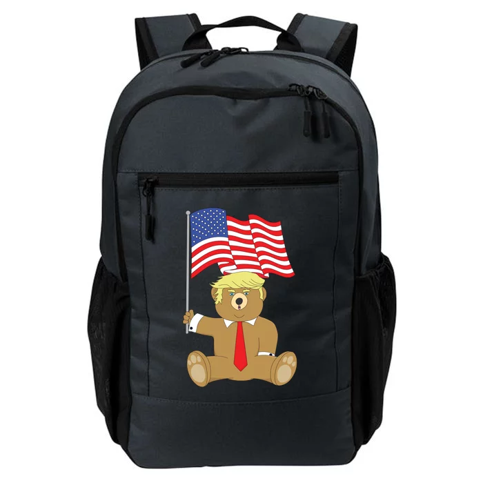 Trump Bear Usa Flag Patriot Funny Red Pill Election Gift Daily Commute Backpack