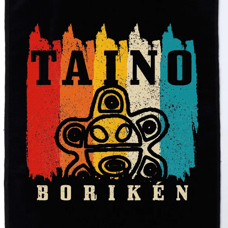 Taino Boriken Vintage Retro Sun Puerto Rico Taina Boricua Platinum Collection Golf Towel