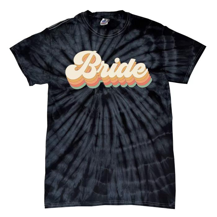 Team Bride Vintage Bachelorette Party Tie-Dye T-Shirt