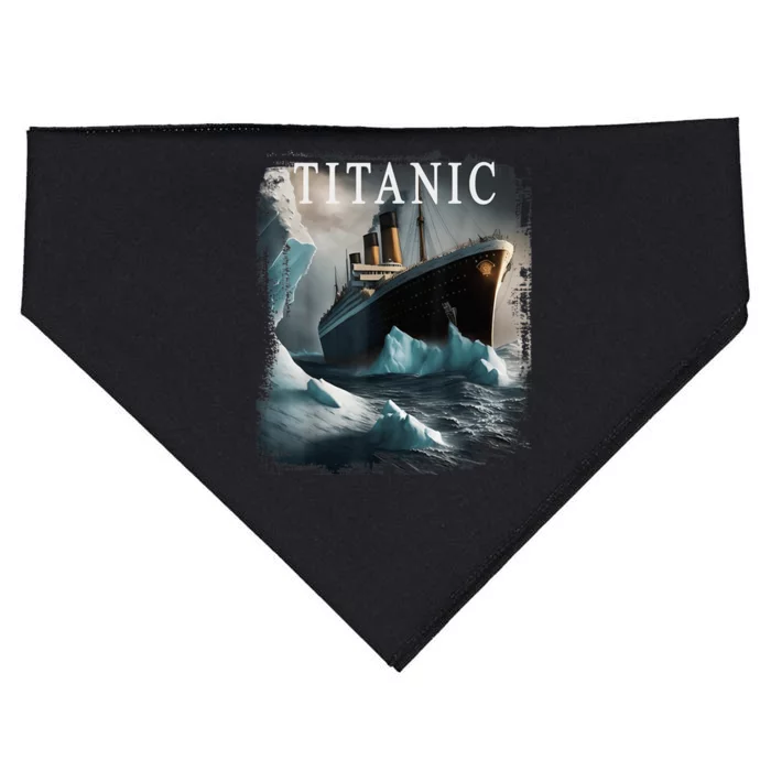 Titanic Boat Vintage Cruise Ship Sailing in 1912 hit Iceberg USA-Made Doggie Bandana