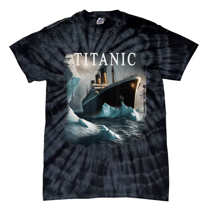 Titanic Boat Vintage Cruise Ship Sailing in 1912 hit Iceberg Tie-Dye T-Shirt