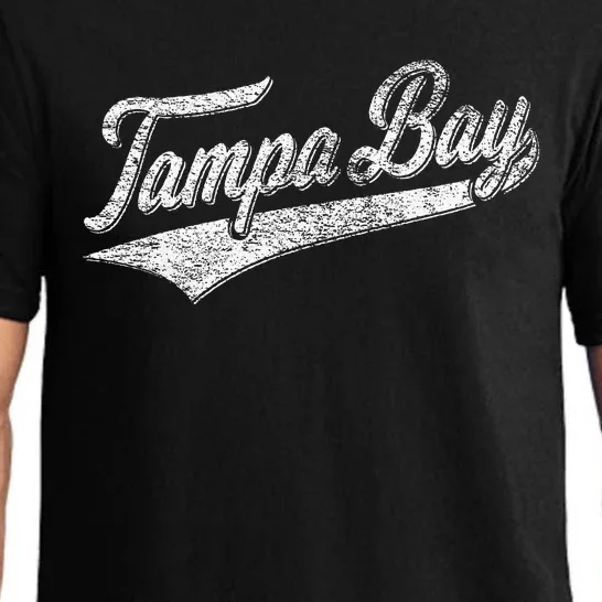 Tampa Bay Varsity Script Classic Sports Jersey Style Pajama Set