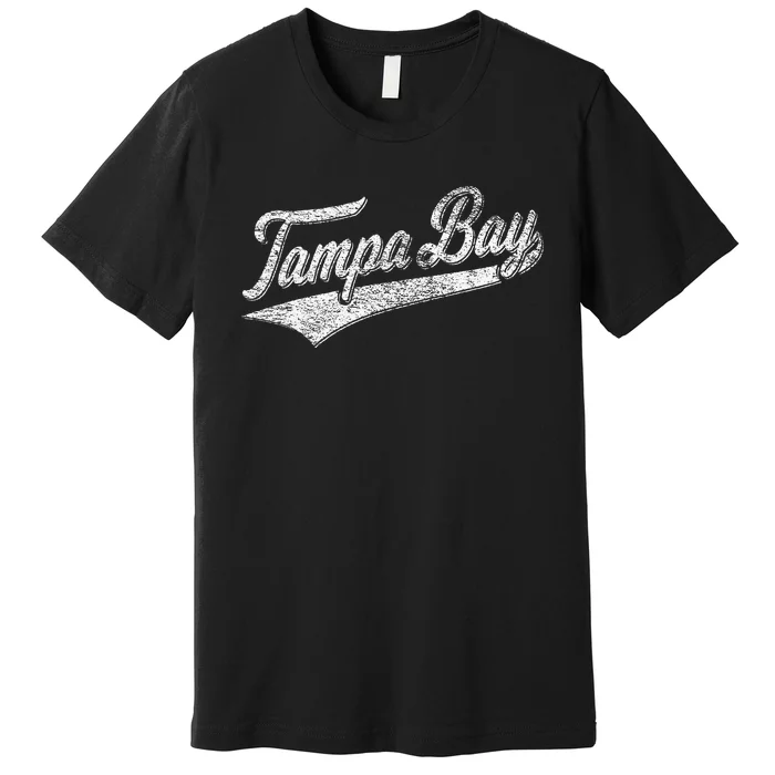 Tampa Bay Varsity Script Classic Sports Jersey Style Premium T-Shirt