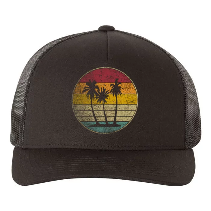 Tropical Beach Vintage Retro Style 70s 80s Yupoong Adult 5-Panel Trucker Hat