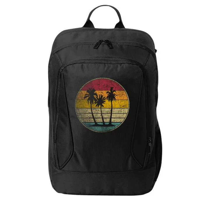 Tropical Beach Vintage Retro Style 70s 80s City Backpack