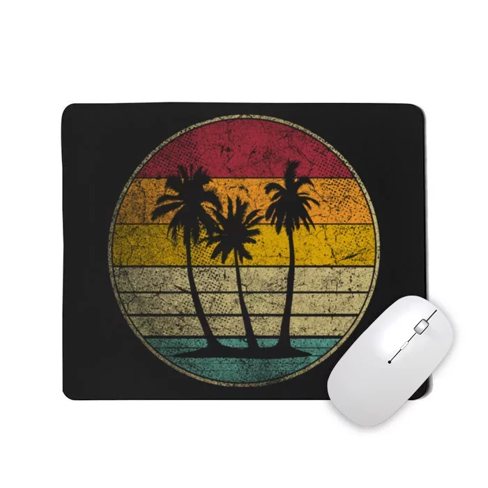 Tropical Beach Vintage Retro Style 70s 80s Mousepad