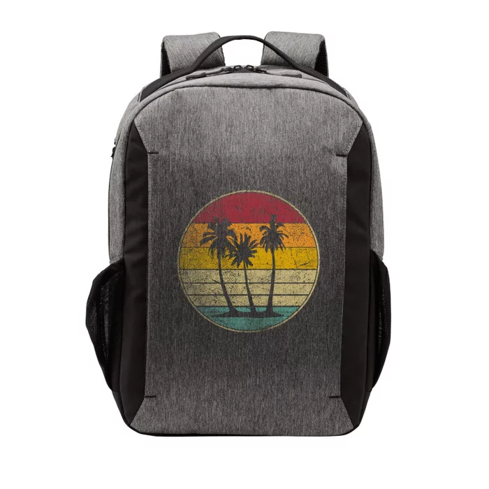 Tropical Beach Vintage Retro Style 70s 80s Vector Backpack