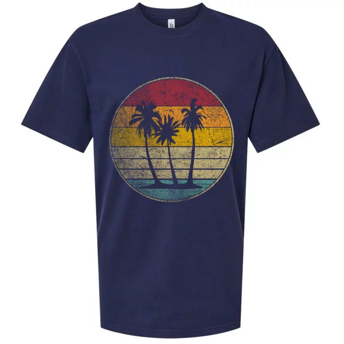 Tropical Beach Vintage Retro Style 70s 80s Sueded Cloud Jersey T-Shirt