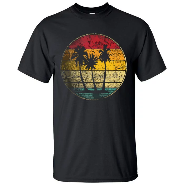 Tropical Beach Vintage Retro Style 70s 80s Tall T-Shirt