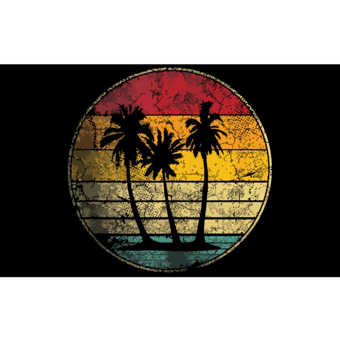 Tropical Beach Vintage Retro Style 70s 80s Bumper Sticker