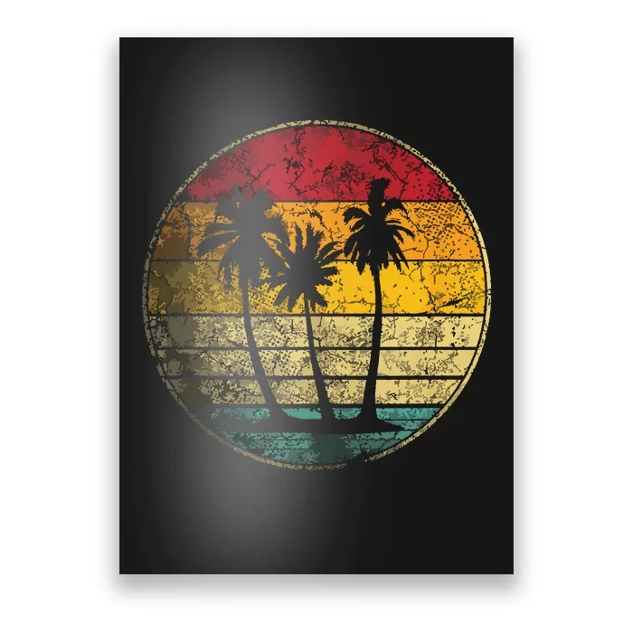 Tropical Beach Vintage Retro Style 70s 80s Poster