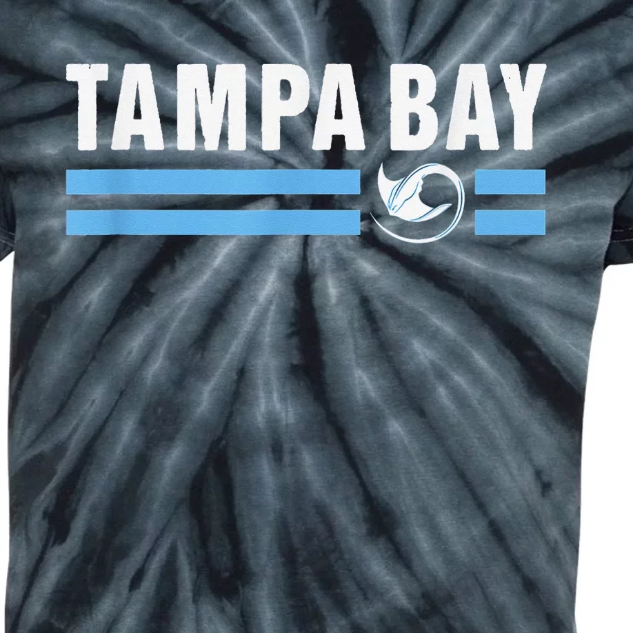 Tampa Bay Vintage TB Local Stingray Native Tampa Bay Fan Tee Kids Tie-Dye T-Shirt